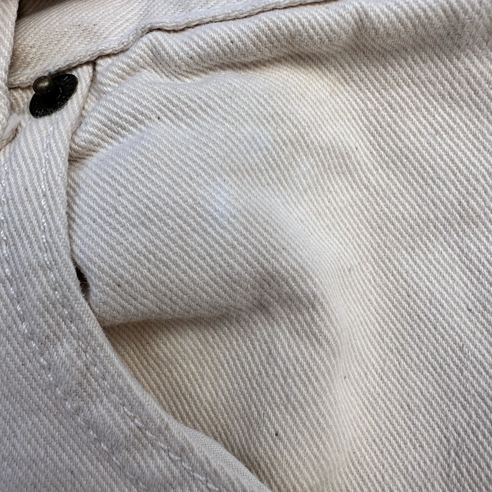 Rudy Jude Cream Two-Tone Patch front Jeans - Picture 5 of 6